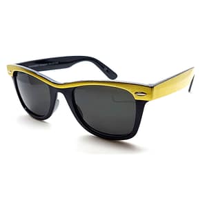 Wayfarer Black Colorline Solbriller Gul