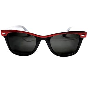 Wayfarer Black Colorline Solbriller Rød
